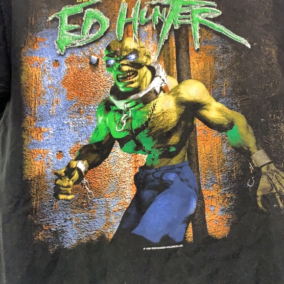 Vintage 1999 Iron Maiden Ed Hunter Tour TShirt - Picture 2 of 6